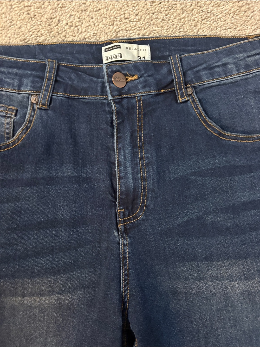 NWOT Men's Dark Blue Denim Shorts Size 31 - Picture 4 of 4